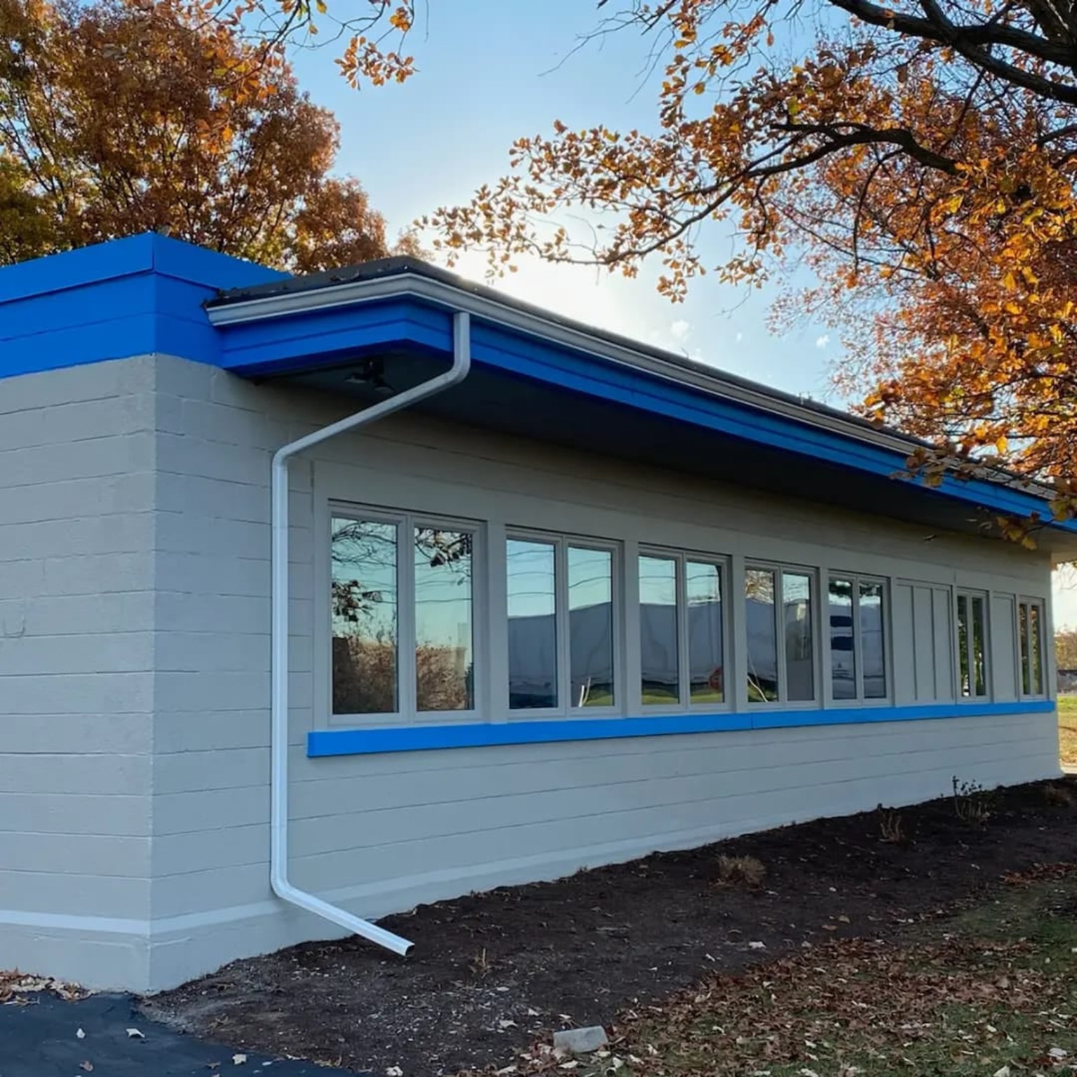 Commercial building exterior